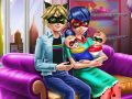بازی دختر نقطه‌دار: روز خانوادگی آنلاین