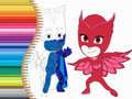 بازی کتاب رنگ آمیزی PJ Masks آنلاین