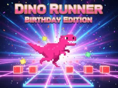بازی Dino Runner Birthday Edition آنلاین