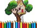 بازی کتاب رنگ آمیزی خانه درختی آنلاین