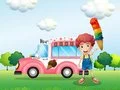 بازی رنگ‌آمیزی کامیون‌ها برای کودکان آنلاین