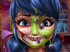 بازی دختر نقطه دار آرایش هالووین آنلاین