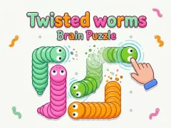 بازی Twisted worms Brain Puzzle آنلاین