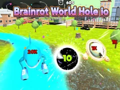 بازی Brainrot World Hole io آنلاین
