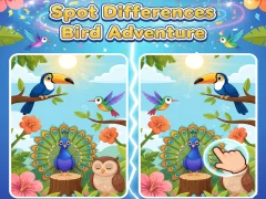 بازی Spot Differences Bird Adventure آنلاین