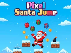 بازی Pixel Santa Jump آنلاین