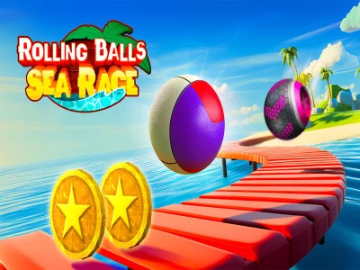 بازی Rolling Balls Race Sea آنلاین