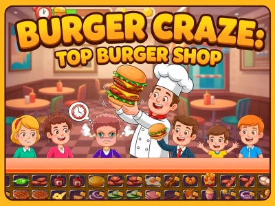 بازی Burger Craze: ﺮﺗﺮﺑ ﯽﺷﻭﺮﻓﺮﮔﺮﺑ آنلاین