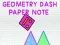 بازی Geometry Dash یادداشت کاغذی آنلاین