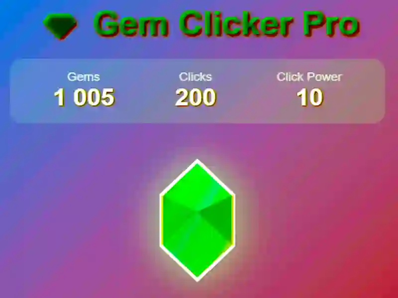 بازی Gem Clicker Pro آنلاین بازی Gem Clicker Pro آنلاین