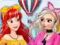 بازی پرنسس‌های مد و جشنواره بادکنک آنلاین