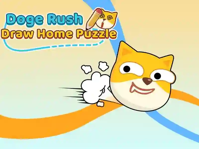 بازی Doge Rush ﺪﻨﮐ ﯽﻣ ﻢﯿﺳﺮﺗ ﺍﺭ ﯽﮕﻧﺎﺧ ﻝﺯﺎﭘ آنلاین