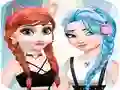 بازی آرایش و لباس السا و آنا آنلاین