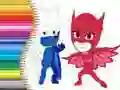 بازی کتاب رنگ آمیزی PJ Masks آنلاین بازی کتاب رنگ آمیزی PJ Masks آنلاین