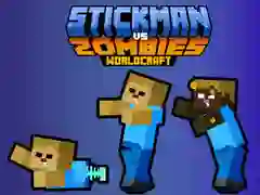بازی استیکمن در برابر زامبی‌ها WorldCraft آنلاین