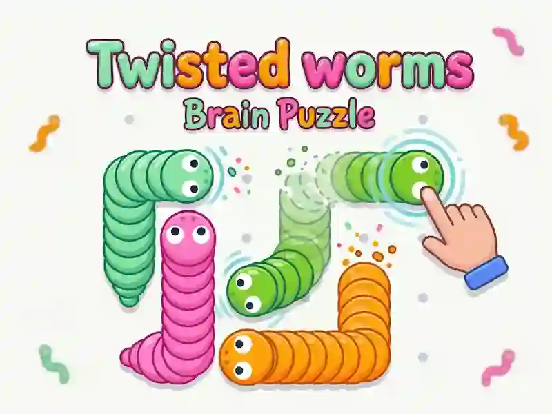 بازی Twisted worms Brain Puzzle آنلاین