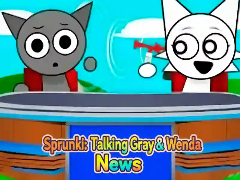 بازی Sprunki: Talking Grey ﻭ Wenda News آنلاین