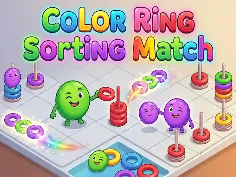 بازی Color Ring Sorting Match آنلاین