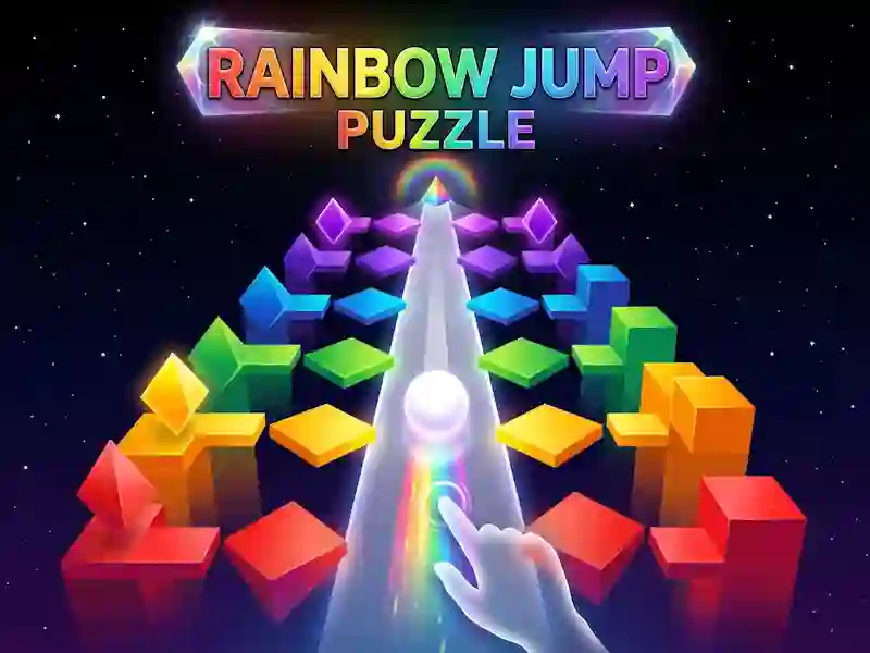 بازی Rainbow Jump Puzzle آنلاین