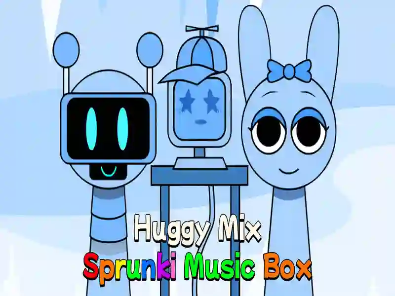 بازی Huggy Mix Sprunki ﯽﻘﯿﺳﻮﻣ ﻪﺒﻌﺟ آنلاین