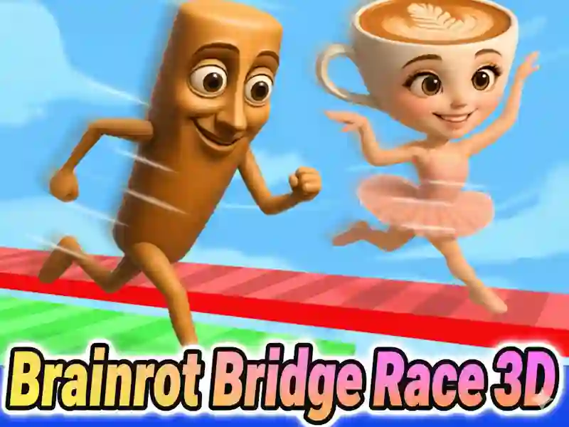 بازی Brainrot Bridge Race 3D آنلاین
