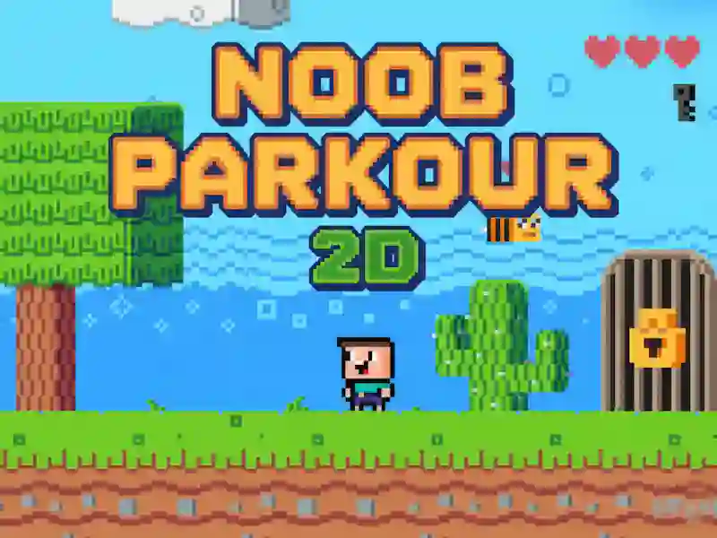 بازی Noob Parkour 2D آنلاین