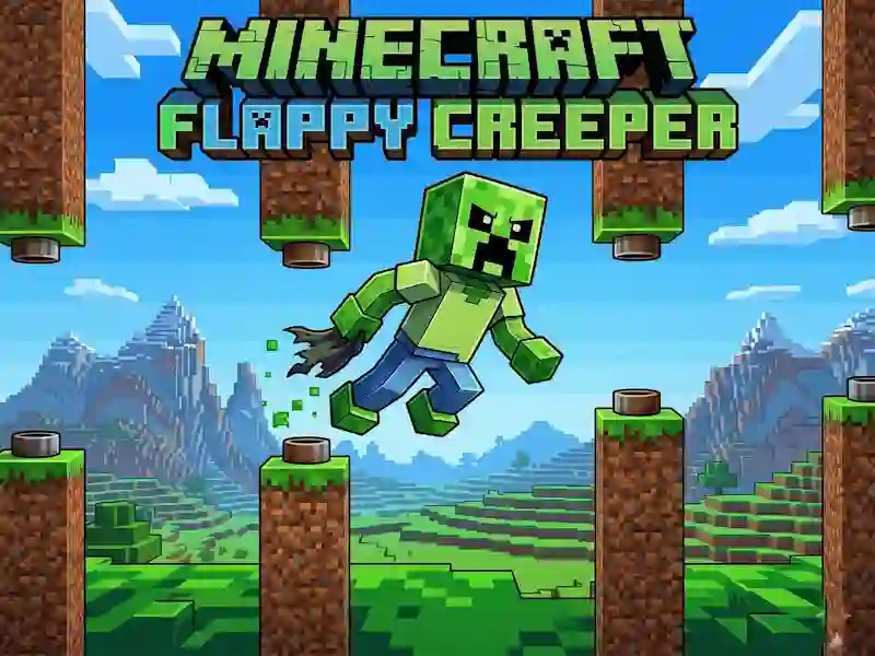 بازی Minecraft Flappy Creeper آنلاین