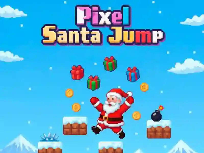 بازی Pixel Santa Jump آنلاین