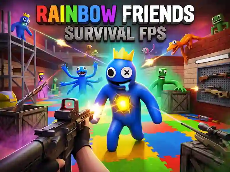 بازی Rainbow Friends Survival FPS آنلاین