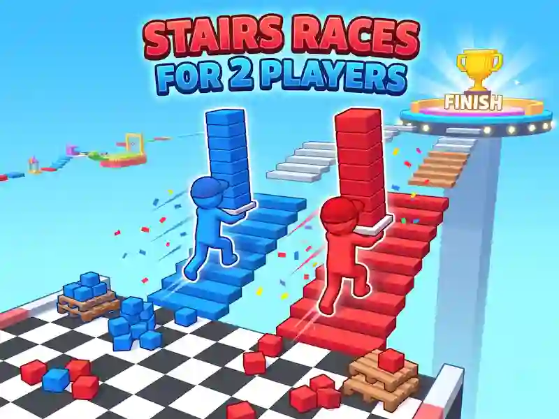 بازی Stairs Races For 2 Players آنلاین