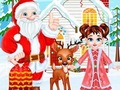 بازی سرگرمی های کریسمس با گوزن شمالی بیبی تیلور آنلاین
