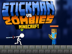 بازی استیکمن در برابر زامبی ها Minecraft آنلاین