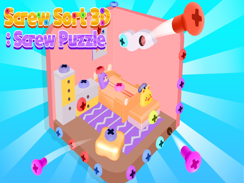 بازی SCREW SORT 3D: ﭻﯿﭘ ﻝﺯﺎﭘ آنلاین